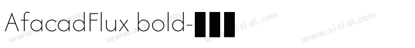 AfacadFlux bold字体转换
